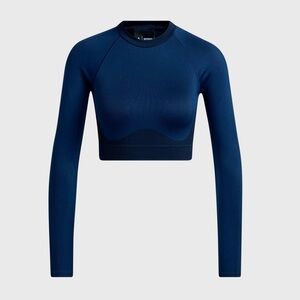 Adidas x Ivy Park HH9361 Tight Fit Crop Top Blue ( L )
